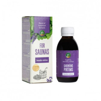 Planteekstraktblanding til saunaer med æteriske olier af lavendel og citronmelisse, 150 ml