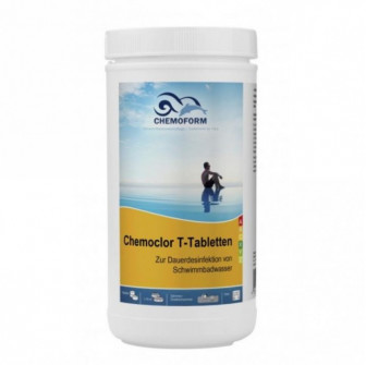 Langsomt opløselige klor CHEMOCLOR T-tabletter 20 g, 1 kg