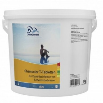 Langsomt opløseligt klor CHEMOCLOR T-tabletter 20 g, 5 kg