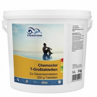 Langsomt opløseligt klor CHEMOCLOR T-tabletter 200 g, 5 kg