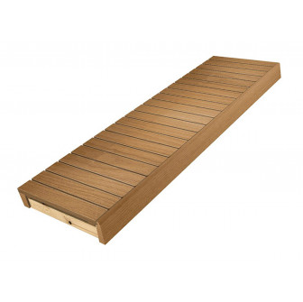 Sauna bænk, termo asp, 400x1600-2400 mm