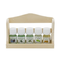 ELIGA duftsæt med væghylde i træ 