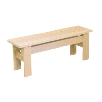 Saunabænk, asp, L