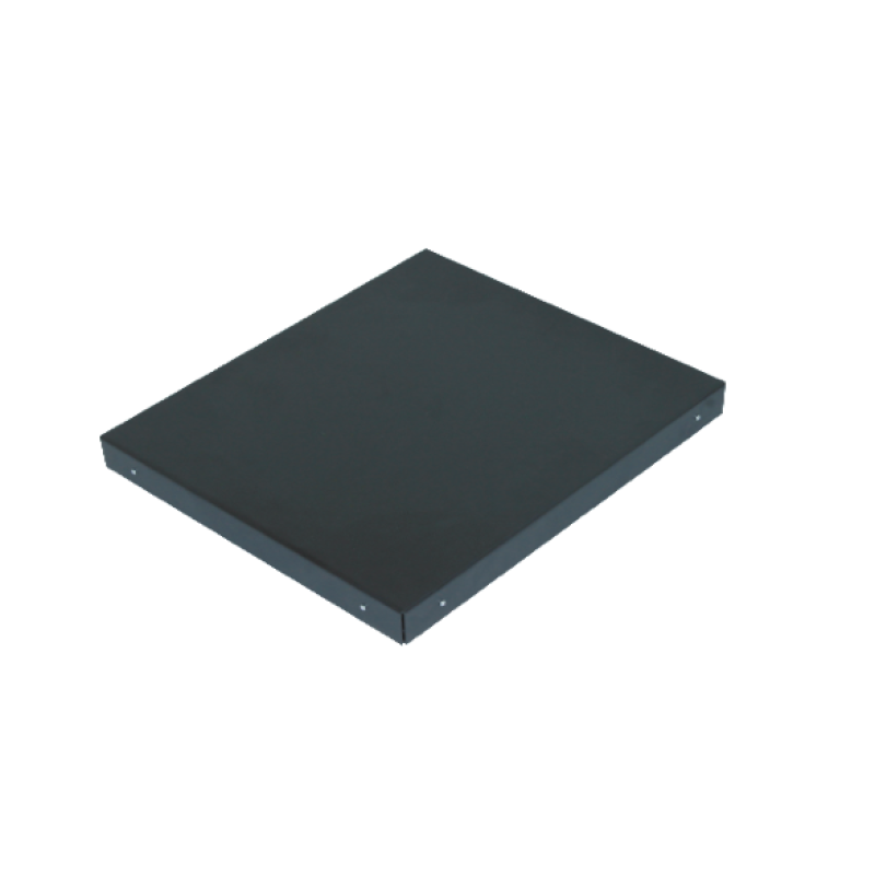 Beskyttelsespude til brændeovn, malet, sort