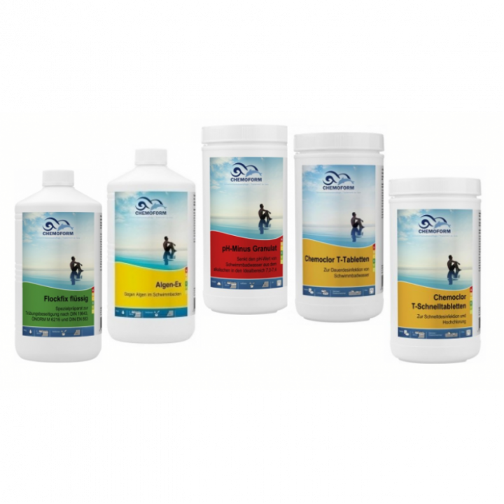 CHEMOFORM kemikaliesæt til swimmingpools med sandfilter, lille