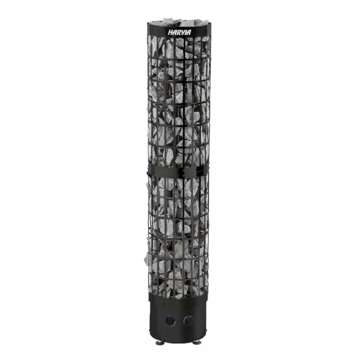 Elektrisk saunaovn - HARVIA Cilindro Black Steel PC66 6,6 kW
