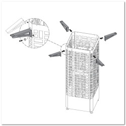 Monteringsbeslag til EOS Edge ovnskab 