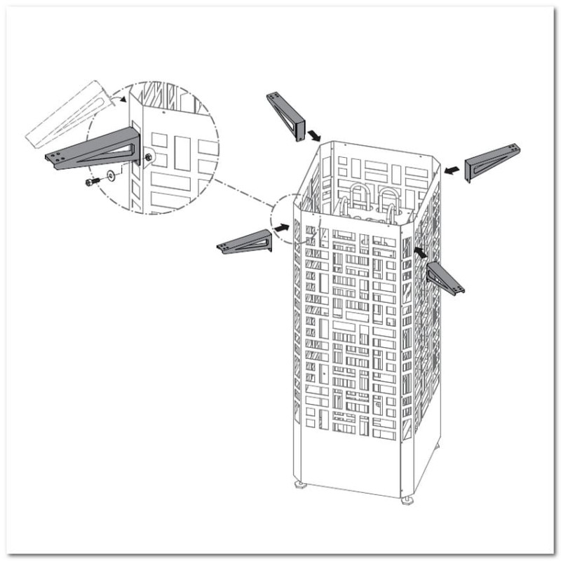 Monteringsbeslag til EOS Edge ovnskab