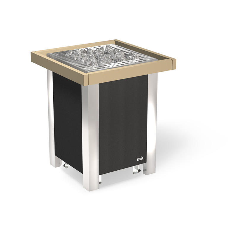 Sikkerhedsrækværk - til EOS Blackrock Antracit varmeapparater, med monteringsbeslag