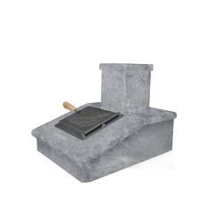 Skorsten i sten, Fedtsten, 290 mm  Skorsten i sten, Fedtsten, 290 mm