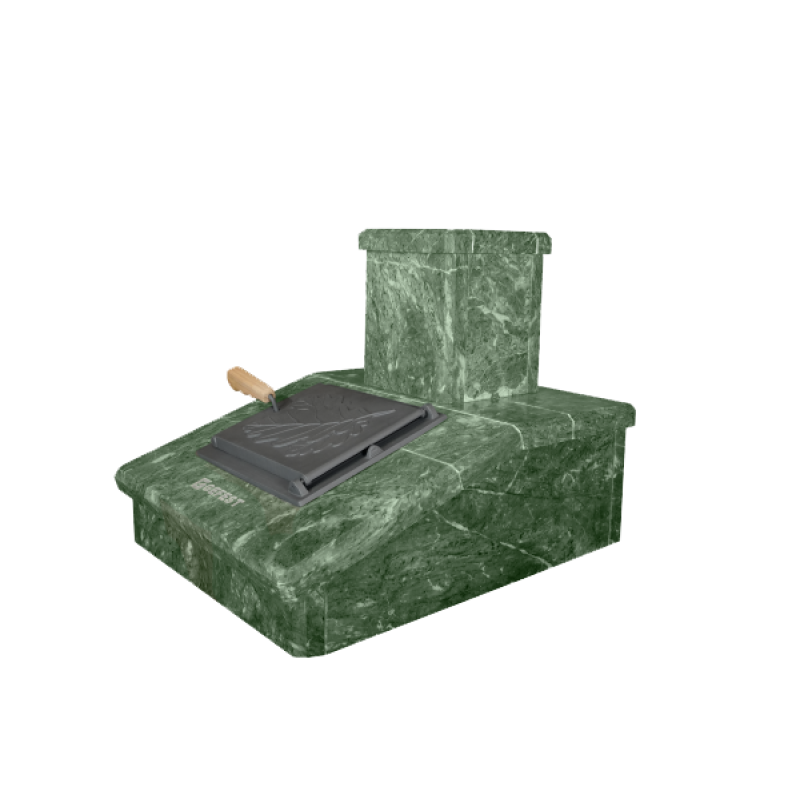 Stenskorstensfinish, serpentin, 290 mm