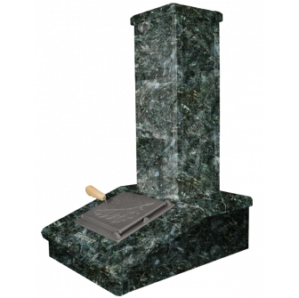Stenskorstensfinish, mørk Serpentine, 790 mm