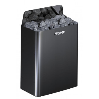 Elektrisk saunaovn - HARVIA The Wall Black Steel SW60E 6 kW