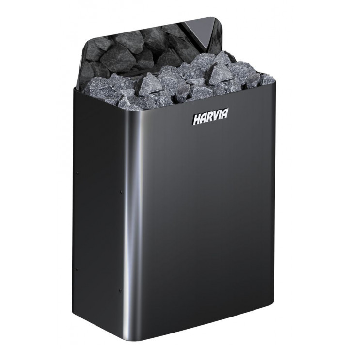 Elektrisk saunaovn - HARVIA The Wall Black Steel SW45E 4,5 kW
