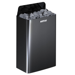 Elektrisk saunaovn - HARVIA The Wall Black Steel SW90E 9 kW 