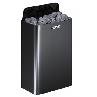 Elektrisk saunaovn - HARVIA The Wall Black Steel SW90E 9 kW