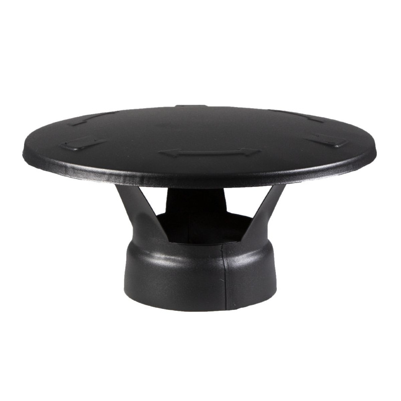 Reservedel til varmeovne stålskorsten HARVIA - Regnhætte, sort