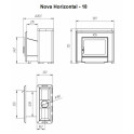 Brændefyret saunaovn - NOVA HORIZONTAL 18 - 6