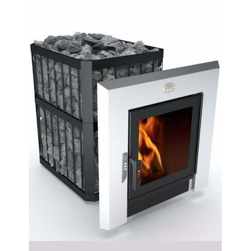 Brænde saunaovn - NOVA PANORAMA 18 med netværk