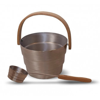 SAUNIA PYORRE spand- og øsesæt 6 l, aluminium