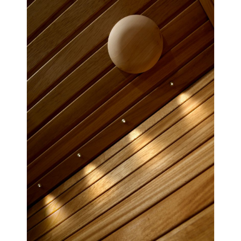 Fiberoptisk belysning til HARVIA Sirius saunakabiner