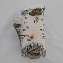 Keramisk saunatermometer - birk  Keramisk saunatermometer - birk