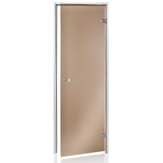AD glasdøre til dampsauna, bronzeglas