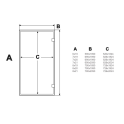 AD glasdøre til dampsauna, bronzeglas - 2