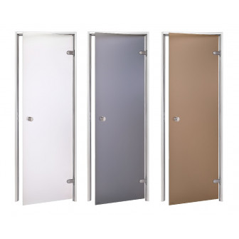 AD glasdøre til dampsauna, mat glas