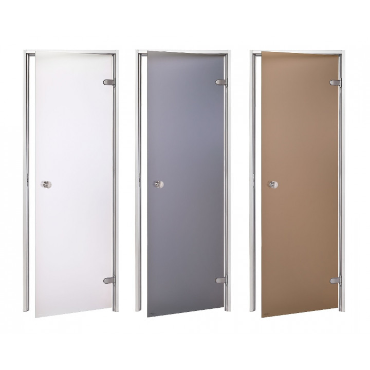 AD glasdøre til dampsauna, mat glas
