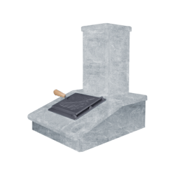 Skorsten i sten, talkochlorit, 540 mm  Skorsten i sten, talkochlorit, 540 mm