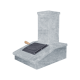 Skorsten i sten, talkochlorit, 540 mm