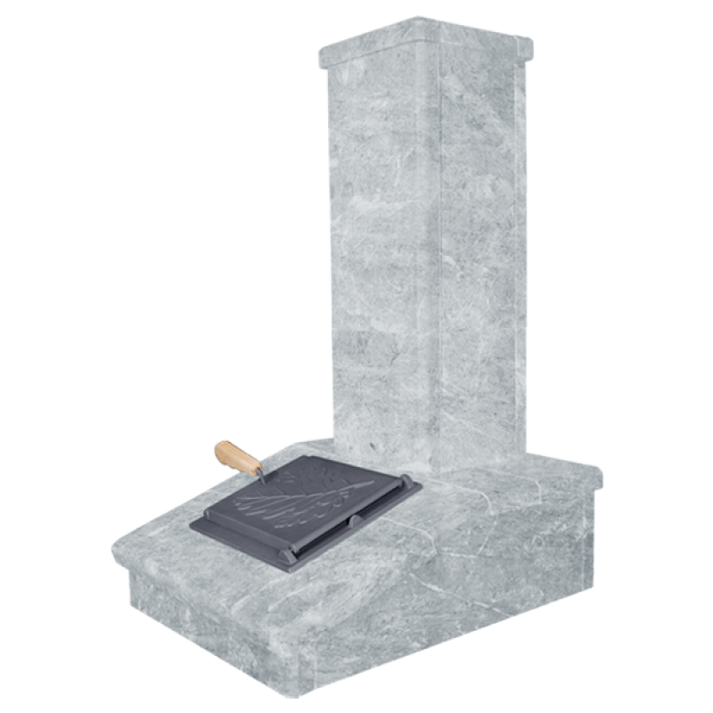 Skorsten i sten, Talkochlorit, 790 mm Skorsten i sten, Talkochlorit, 790 mm