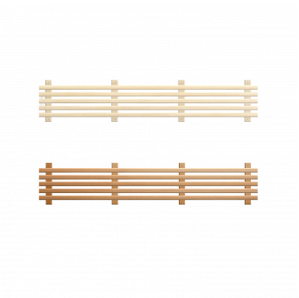 Bundelement af sauna bænk, asp, alder