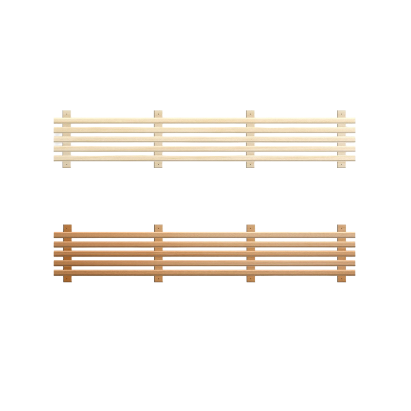 Bundelement af sauna bænk, asp, alder