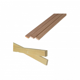 Sauna-overdækningsliste, 15 x 45 mm