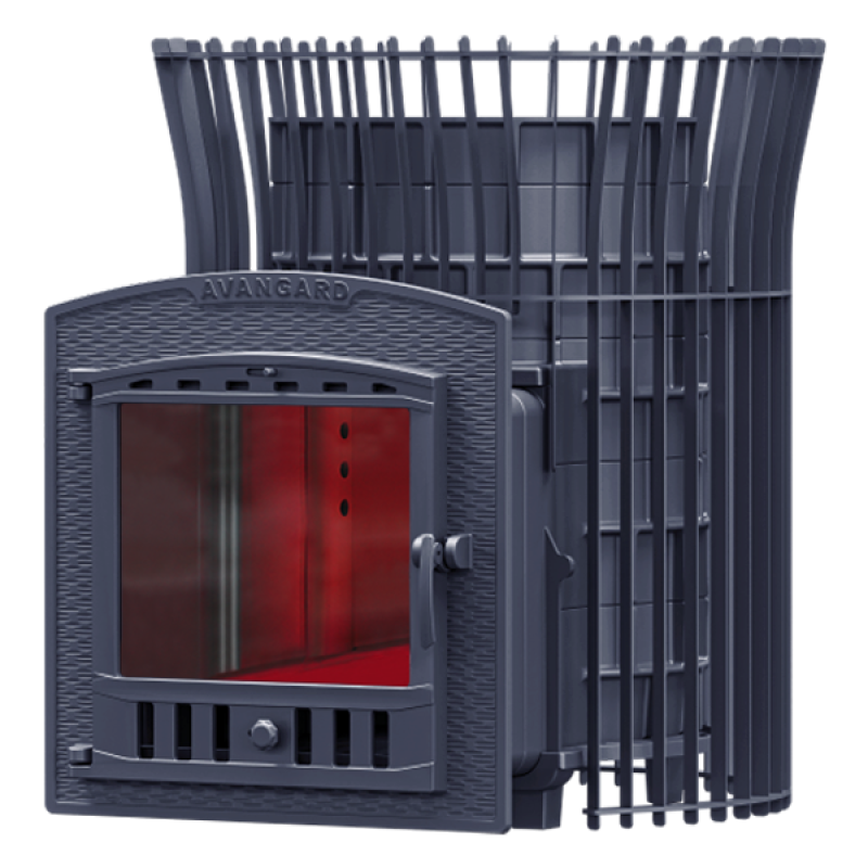 Brænde saunaovn GEFEST - AVANGARD (P2) i tulipangitter