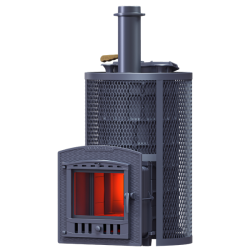 Brænde saunaovn GEFEST - AVANGARD ZK 40 (P2) Orkan i et rundt gitter  Brænde saunaovn GEFEST - AVANGARD ZK 40 (P2) Orkan i et rundt gitter