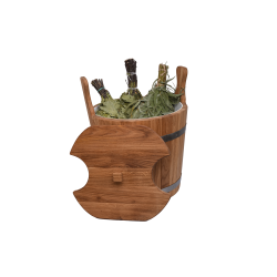 Træspand til piskeris, eg, 12l 