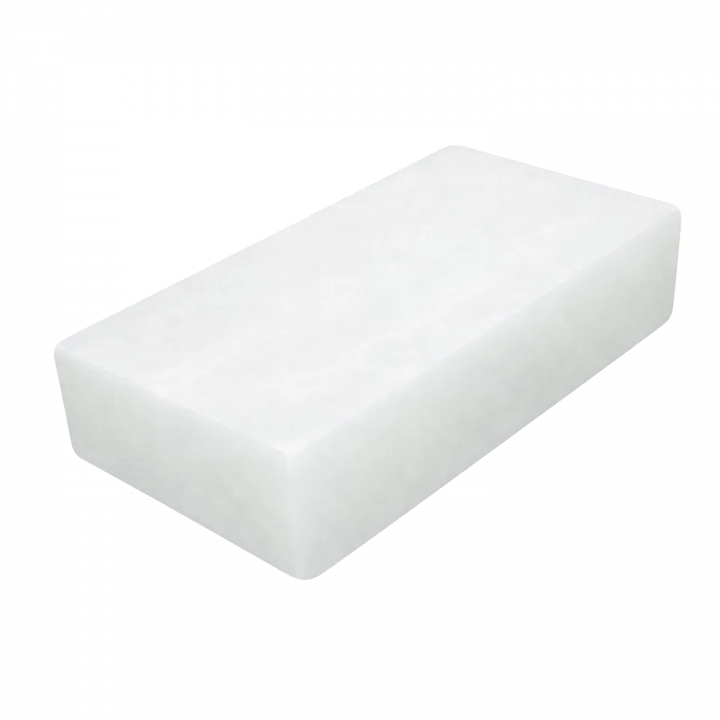 Hvid Himalaya-saltsten 200 × 100 × 25 mm
