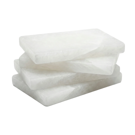 Hvid Himalaya-saltsten 200 × 100 × 25 mm 