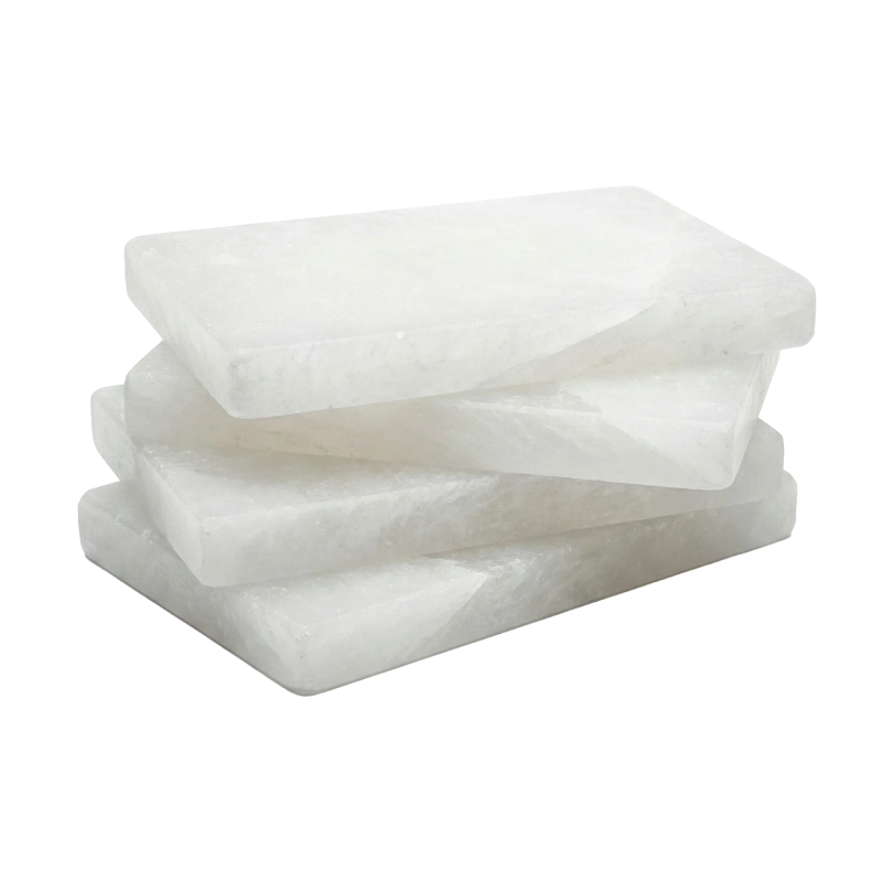Hvid Himalaya-saltsten 200 × 100 × 25 mm