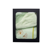 Gavesæt i gaveæske til HENDE. Dame saunahat og forklæde LYS GRØN