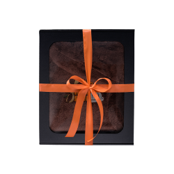 Gavesæt i gaveæske til HAM. Herre saunahat og forklæde - BRUN 