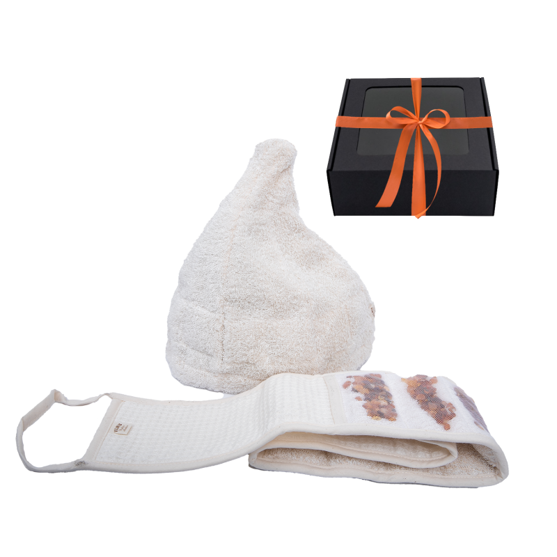 Gavesæt GINTARAI i gaveæske. Hat og vatpind