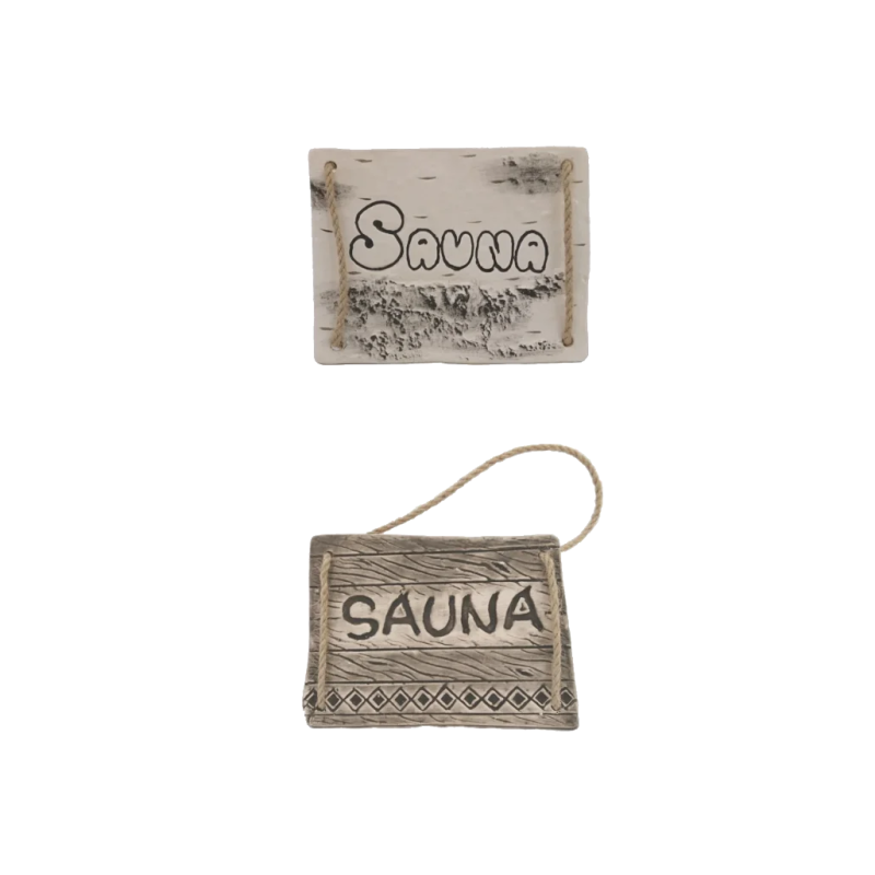 Dørplade SAUNA
