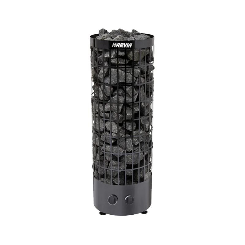 Elektrisk saunaovn - HARVIA Cilindro Black Steel PC70 6,8 kW