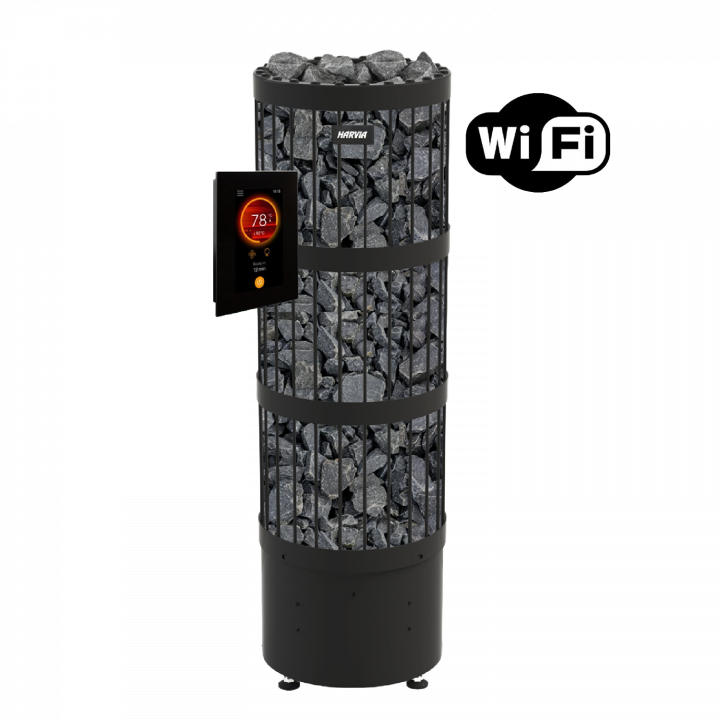 Elektrisk saunaovn - Harvia Legend PO110FC 10,8 kW WiFi sort