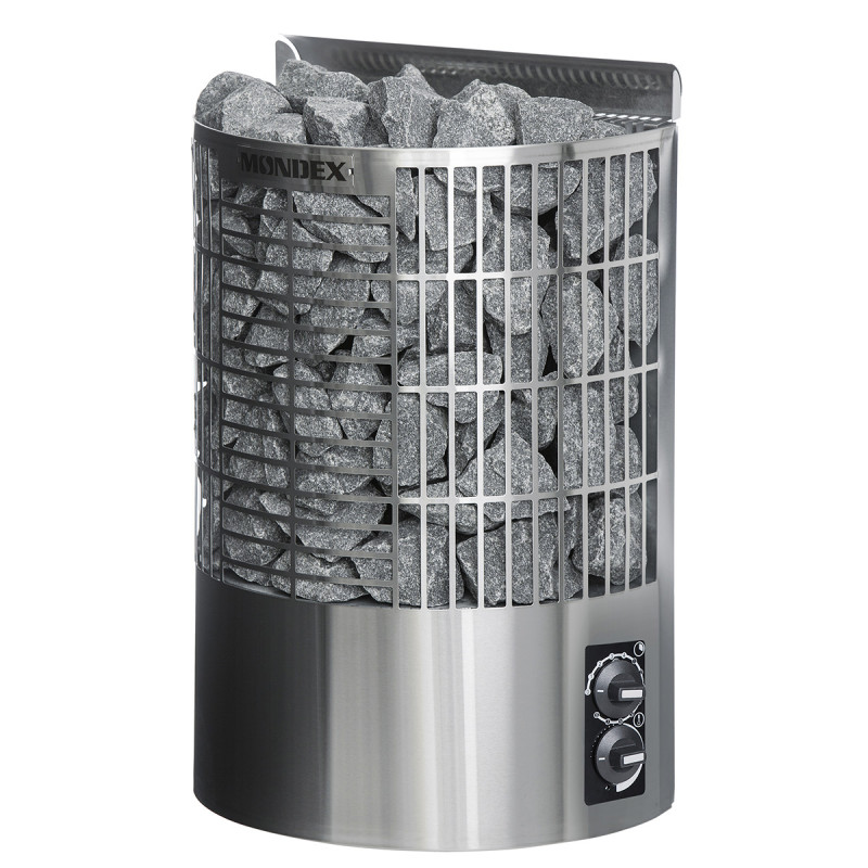 Elektrisk saunaovn - MONDEX TENO, rustfrit stål