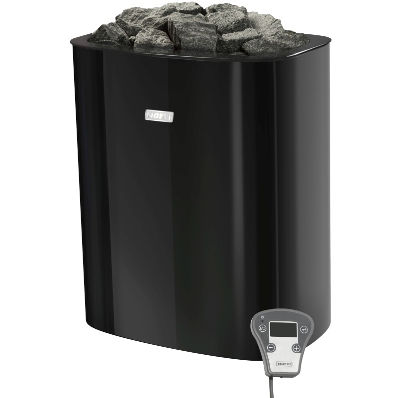 Elektrisk saunaovn - NARVI NC Electric, sort 6 kW